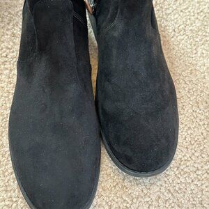 GENTLE SOLES by Kenneth Cole Tall Black Fabric Zip Up Size 8.5